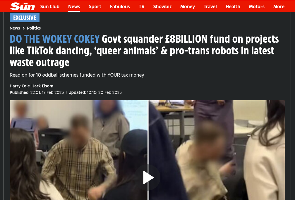 Do the Wokey Cokey article by The Sun